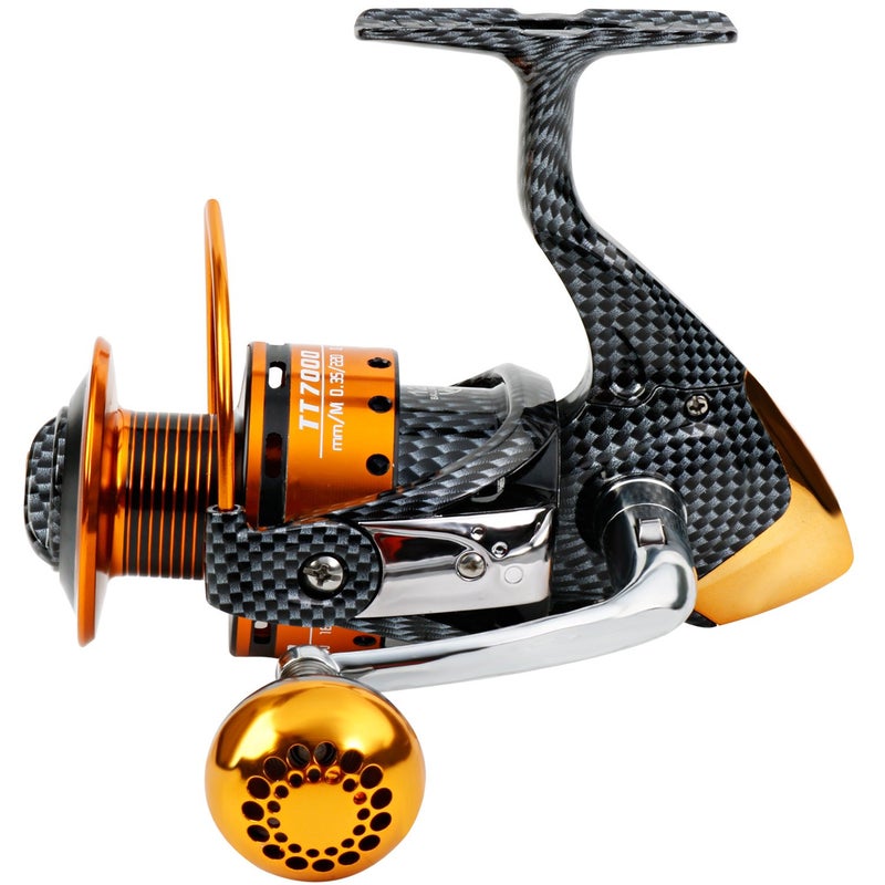 Burning Shark Fishing Reels- 12+1 BB, Light and Smooth Spinning Reels, Powerful Carbon Fiber Drag, Saltwater and Freshwater Fishing-TT5000 - Image 3